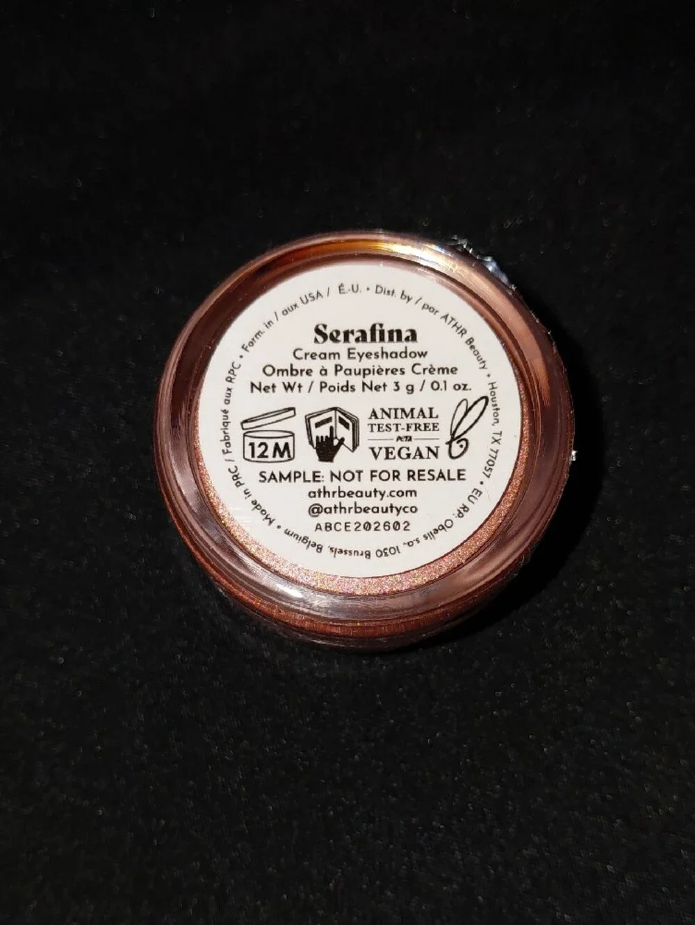 ATHR BEAUTY Cream Eyeshadow In Serafina- Soft Nude Pink